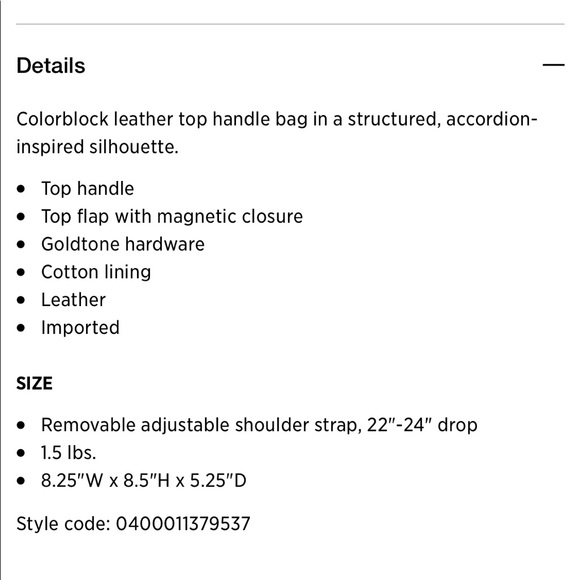 SOLD Danse Lente Phoebe Bis Accordion Bag - Picture 4 of 12